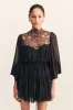 EMORY LONG SLEEVE MINI DRESS - BLACK sold by Shona Joy