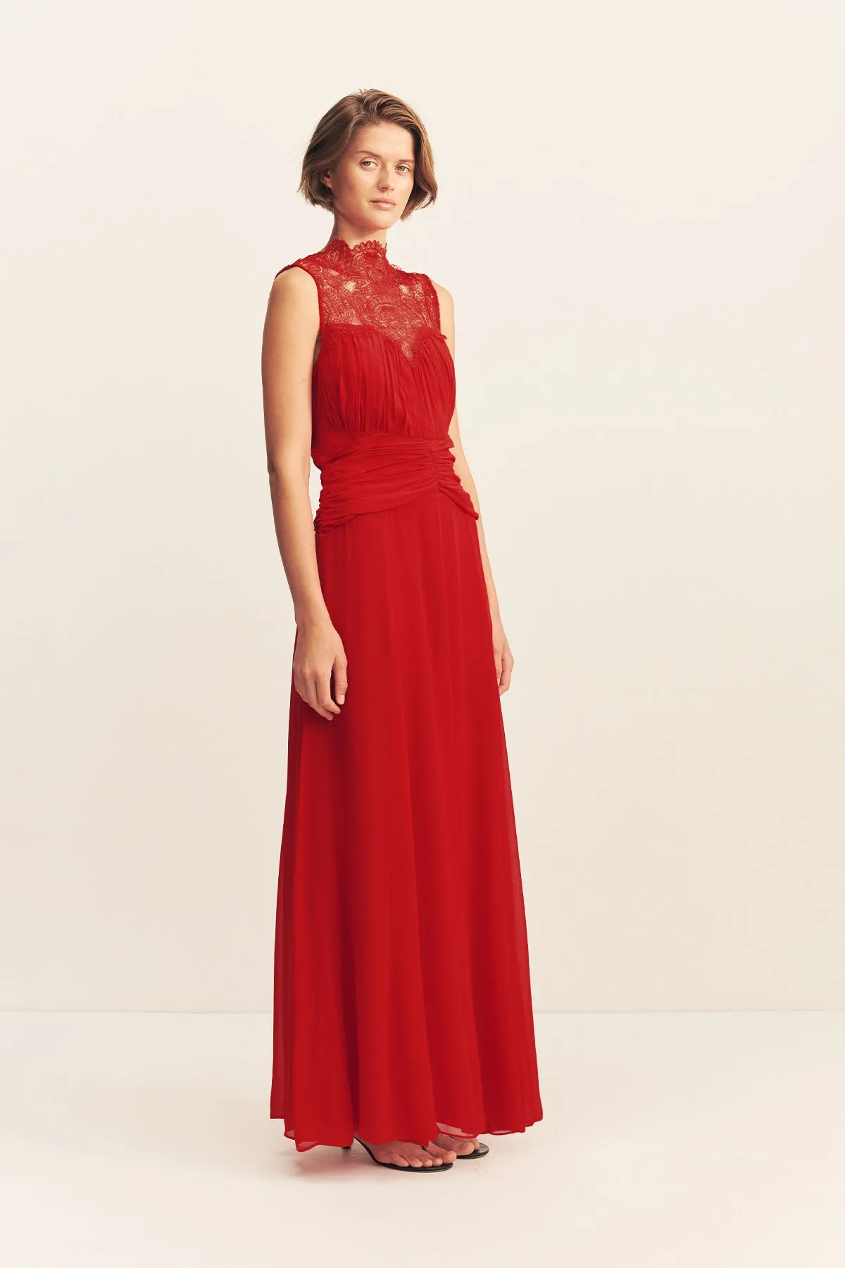 EMORY LACE SLEEVELESS MAXI DRESS - CHILLI sold by Shona Joy product image thumbnail 3