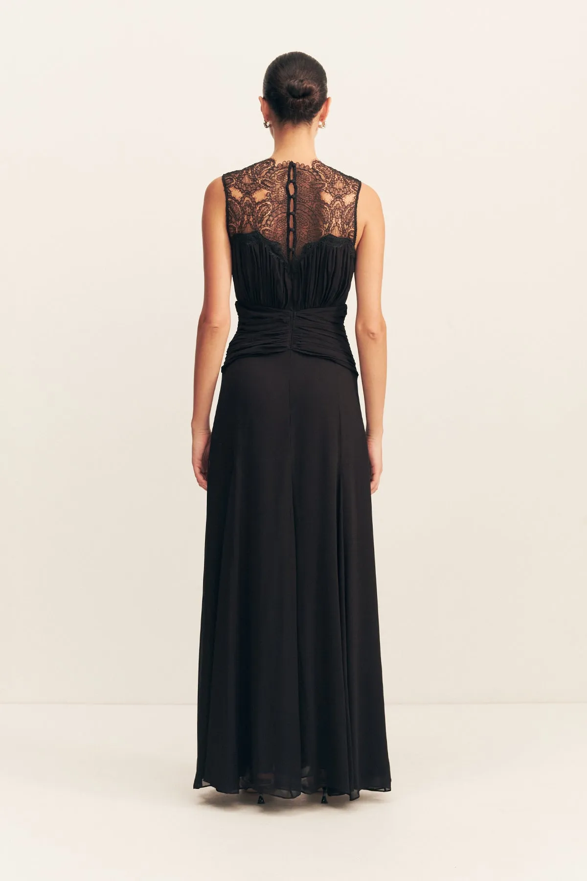 EMORY LACE SLEEVELESS MAXI DRESS - BLACK sold by Shona Joy product image thumbnail 5