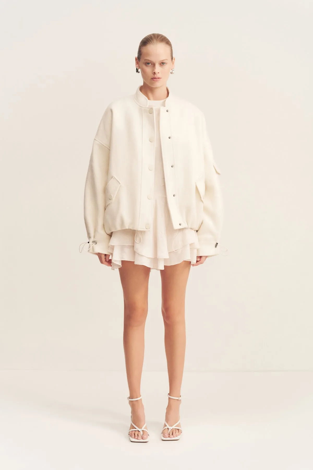 LUDLOW BOMBER JACKET - IVORY sold by Shona Joy