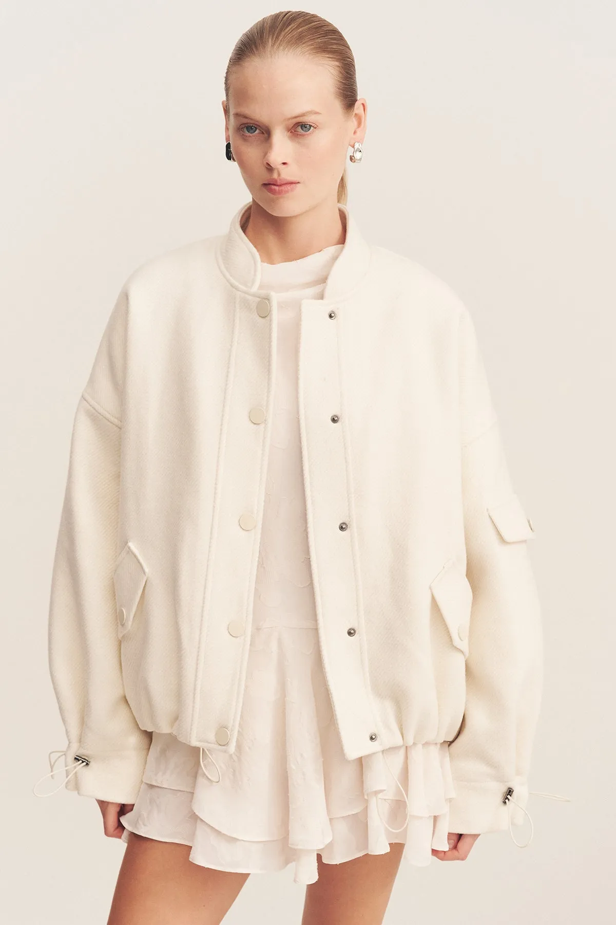 LUDLOW BOMBER JACKET - IVORY sold by Shona Joy product image thumbnail 2