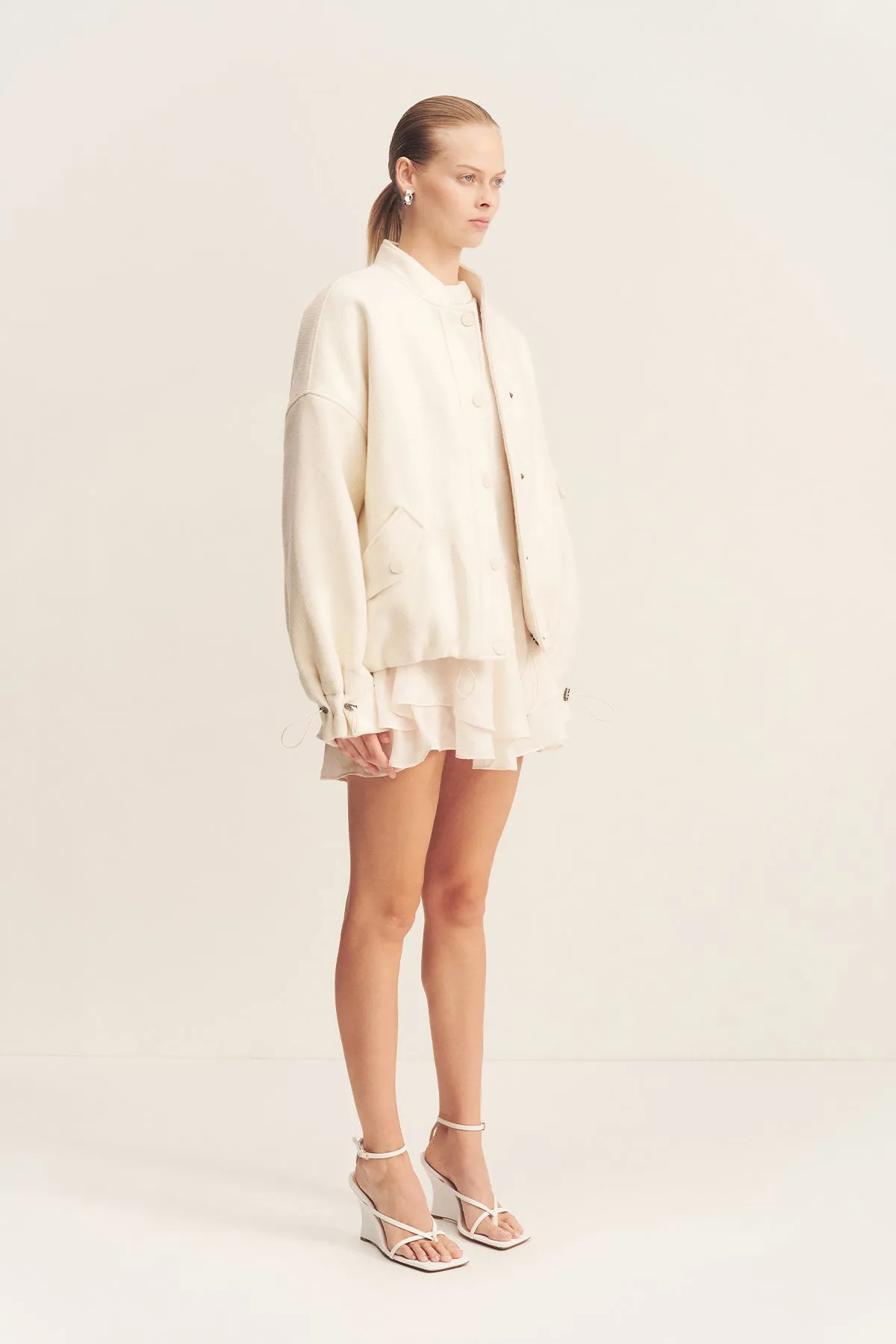 LUDLOW BOMBER JACKET - IVORY sold by Shona Joy product image thumbnail 3