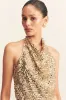 BRIA HALTER TOP - GOLD sold by Shona Joy