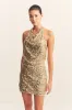 BRIA MINI SKIRT - GOLD sold by Shona Joy
