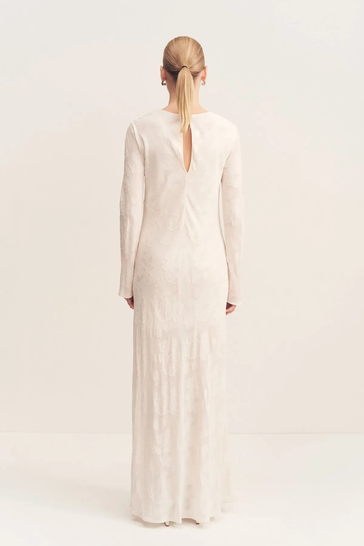 BOWERY LONG SLEEVE MAXI DRESS - MILK sold by Shona Joy product image thumbnail 5
