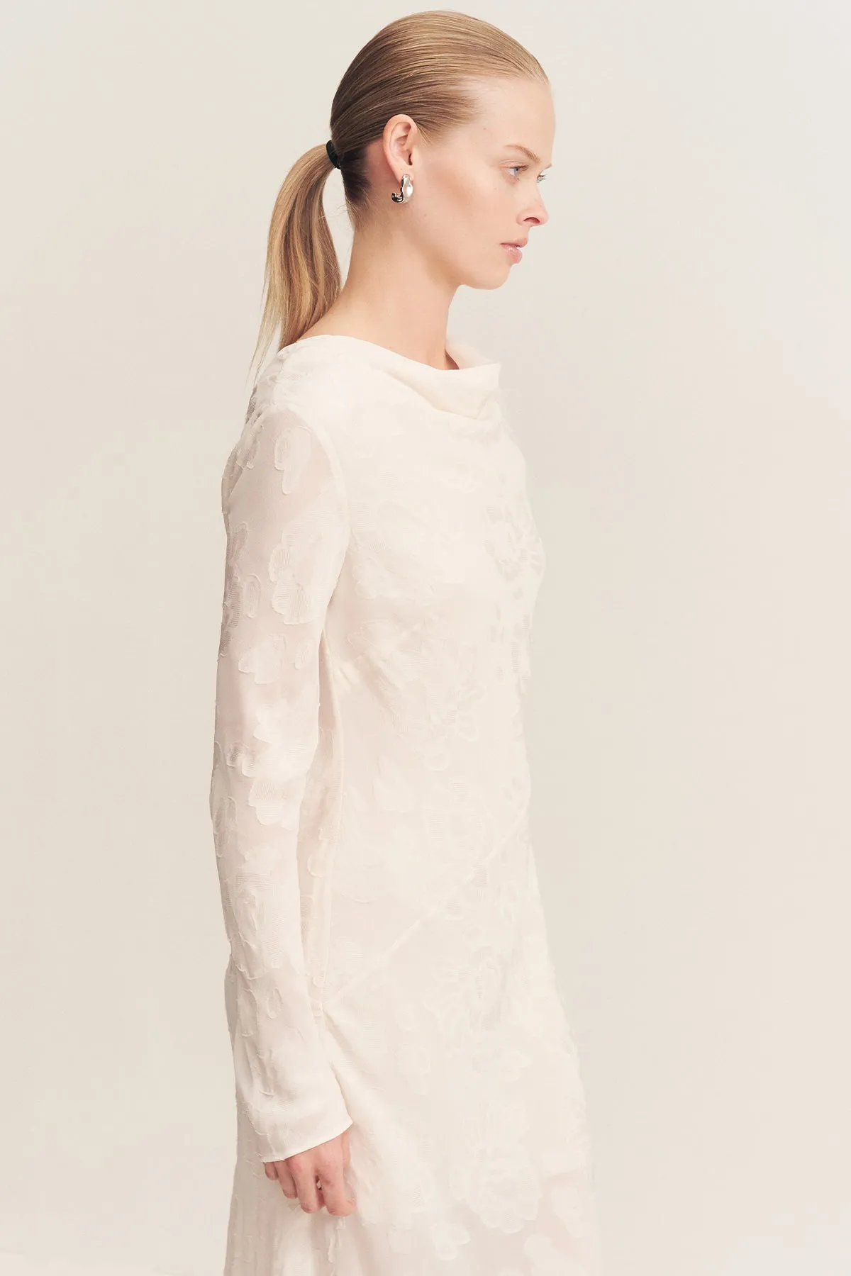 BOWERY LONG SLEEVE MAXI DRESS - MILK sold by Shona Joy product image thumbnail 2