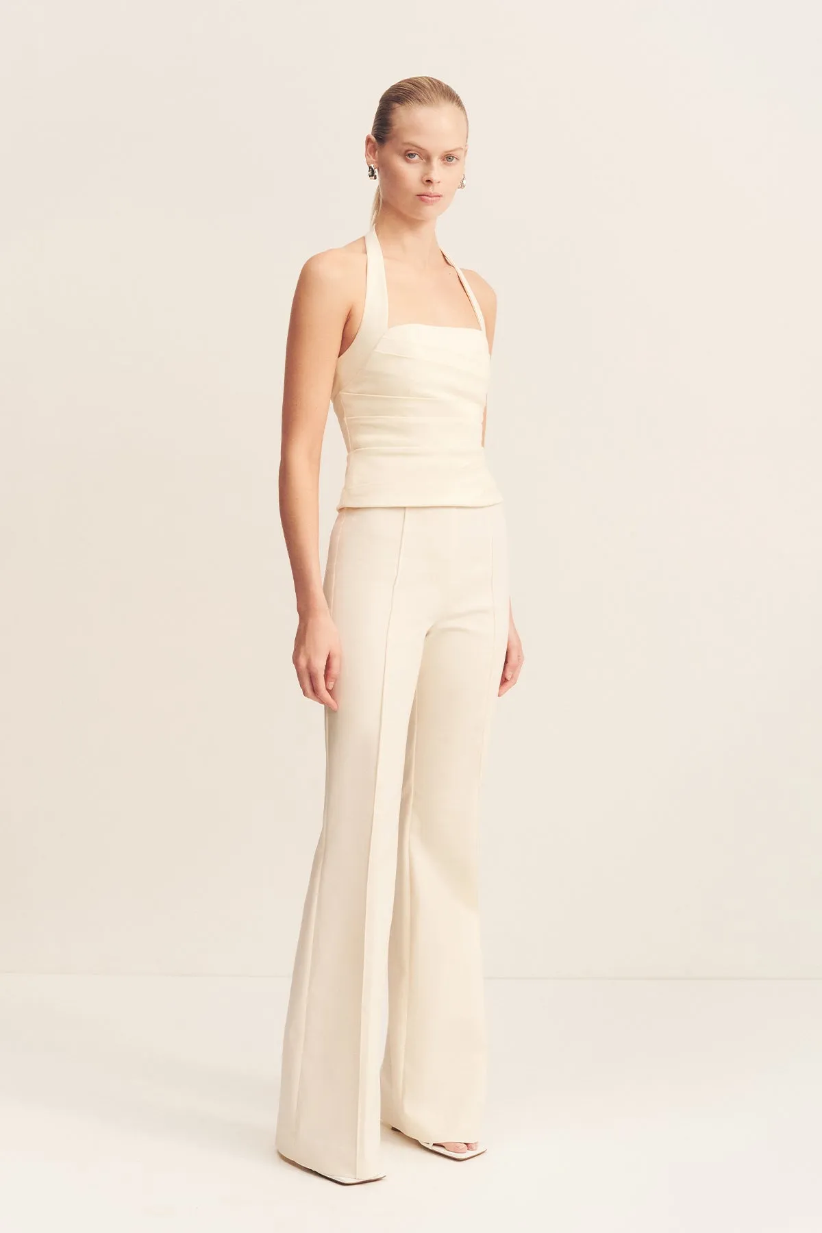 LANI DRAPED HALTER TOP - RICE sold by Shona Joy product image thumbnail 3