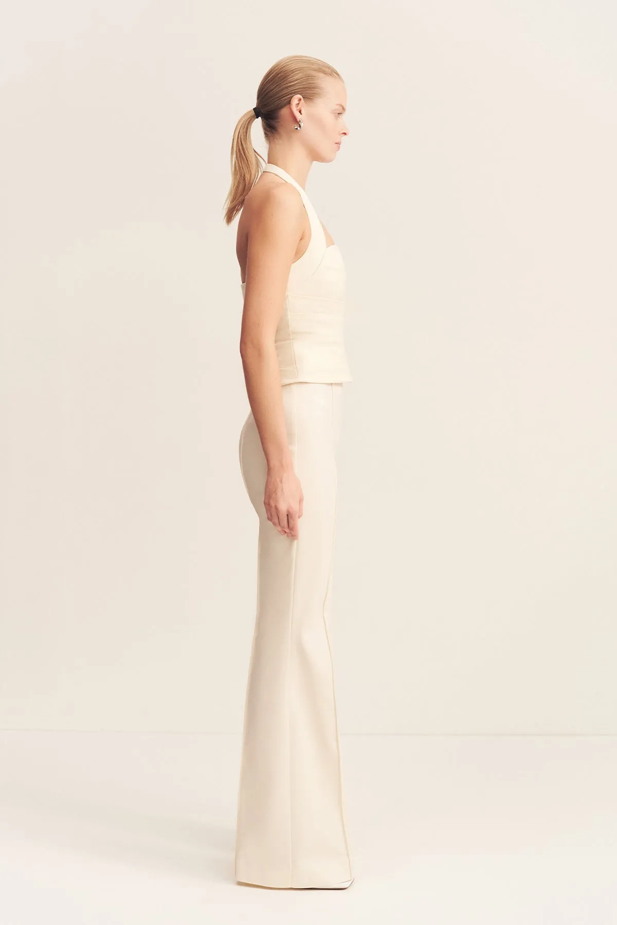 LANI DRAPED HALTER TOP - RICE sold by Shona Joy product image thumbnail 4