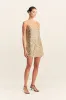 BRIA MINI DRESS - GOLD sold by Shona Joy
