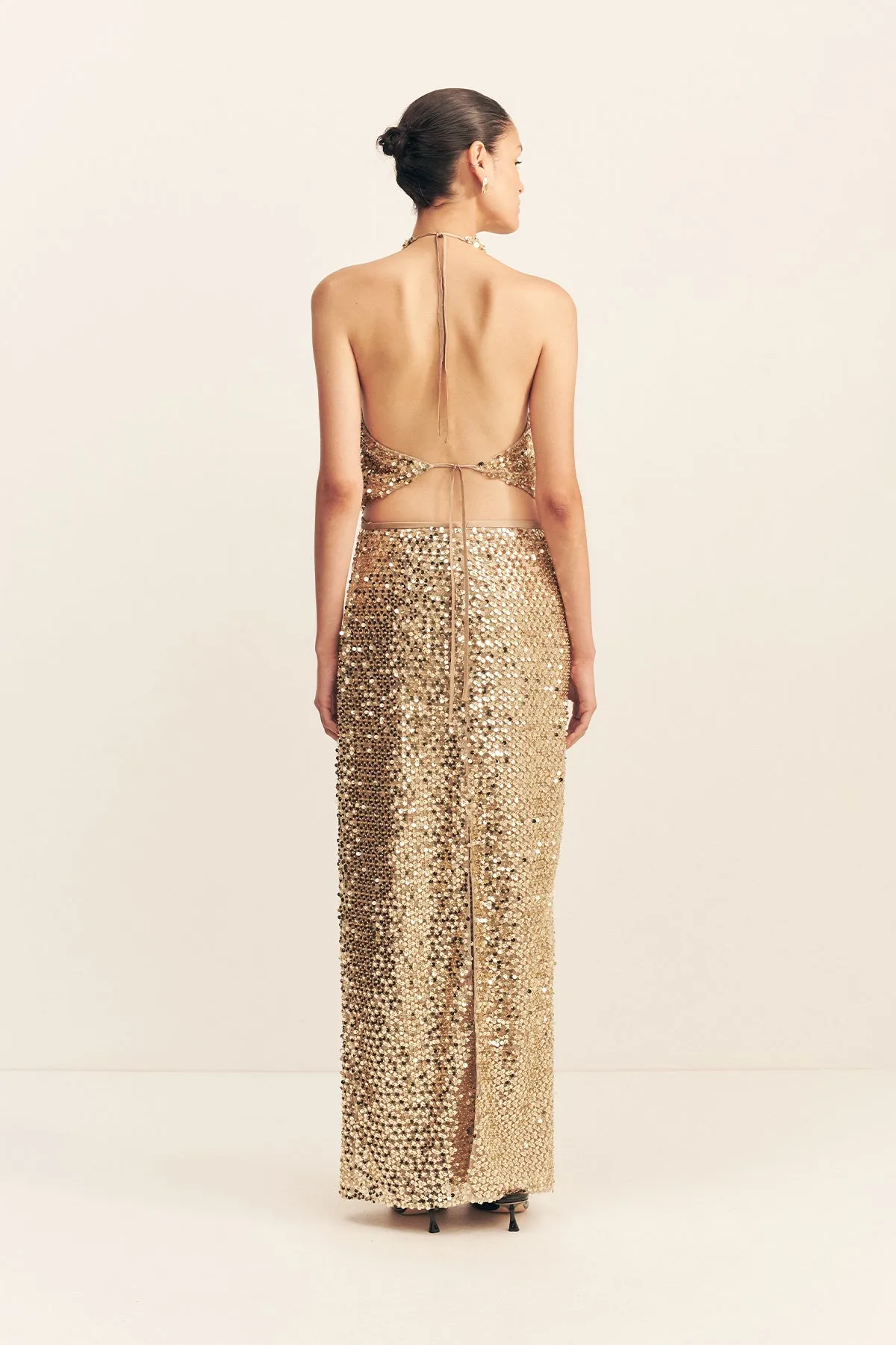 BRIA MAXI SKIRT - GOLD sold by Shona Joy product image thumbnail 5