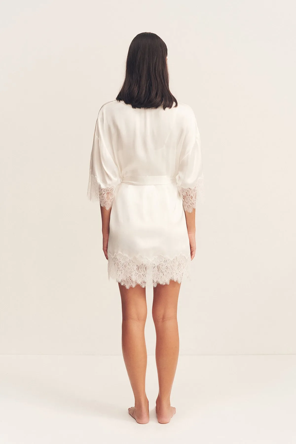 LUSTRE LACE ROBE - IVORY sold by Shona Joy product image thumbnail 5