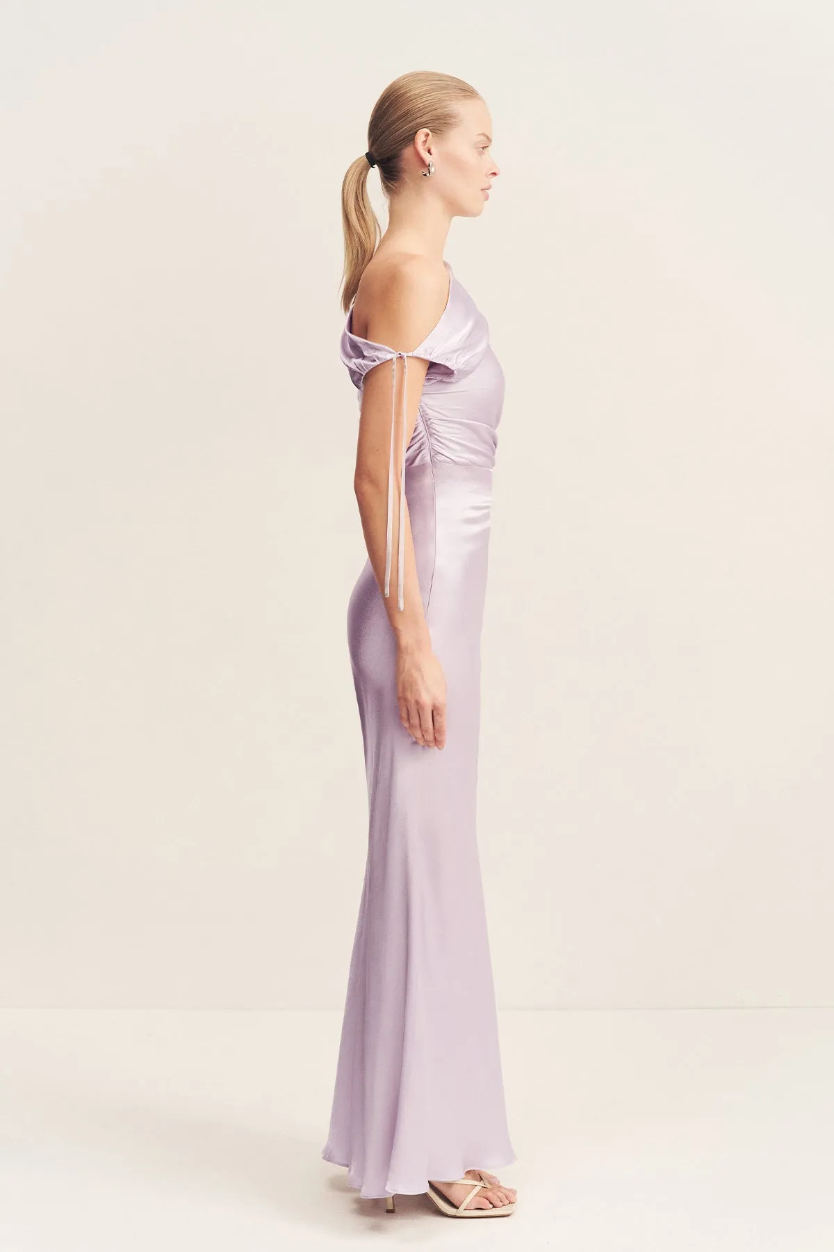 LA LUNE GATHERED MAXI DRESS - LILAC sold by Shona Joy product image thumbnail 4