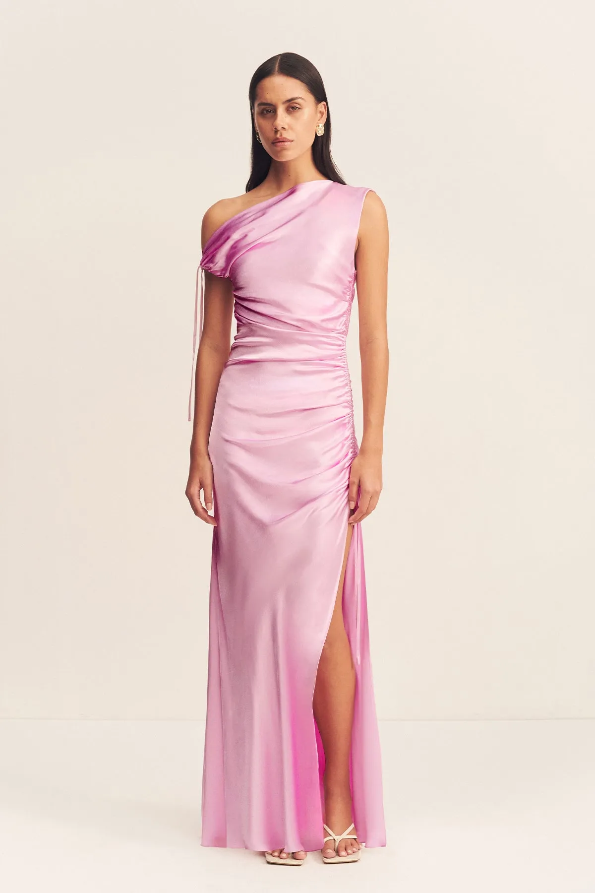 LA LUNE GATHERED MAXI DRESS - PEONY sold by Shona Joy