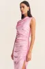 LA LUNE GATHERED MAXI DRESS - PEONY sold by Shona Joy