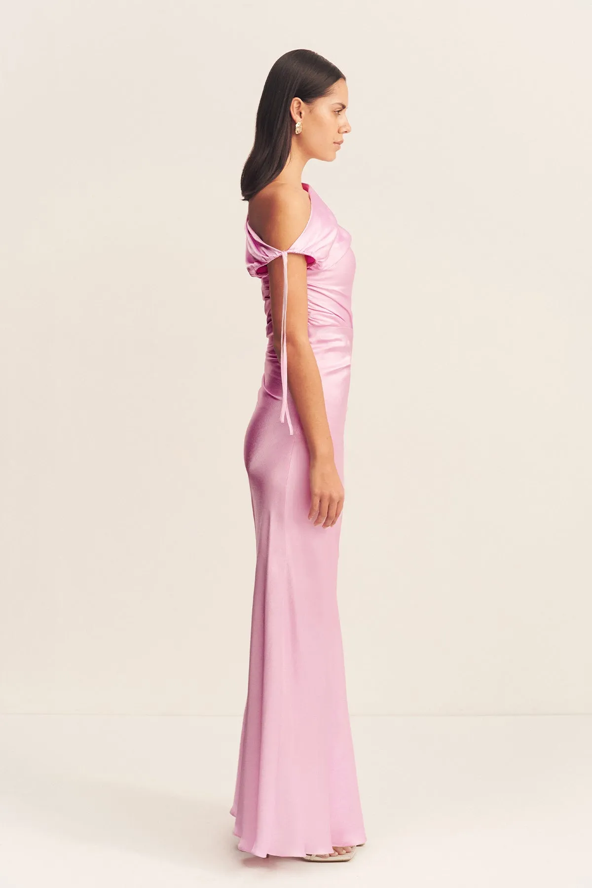 LA LUNE GATHERED MAXI DRESS - PEONY sold by Shona Joy product image thumbnail 4