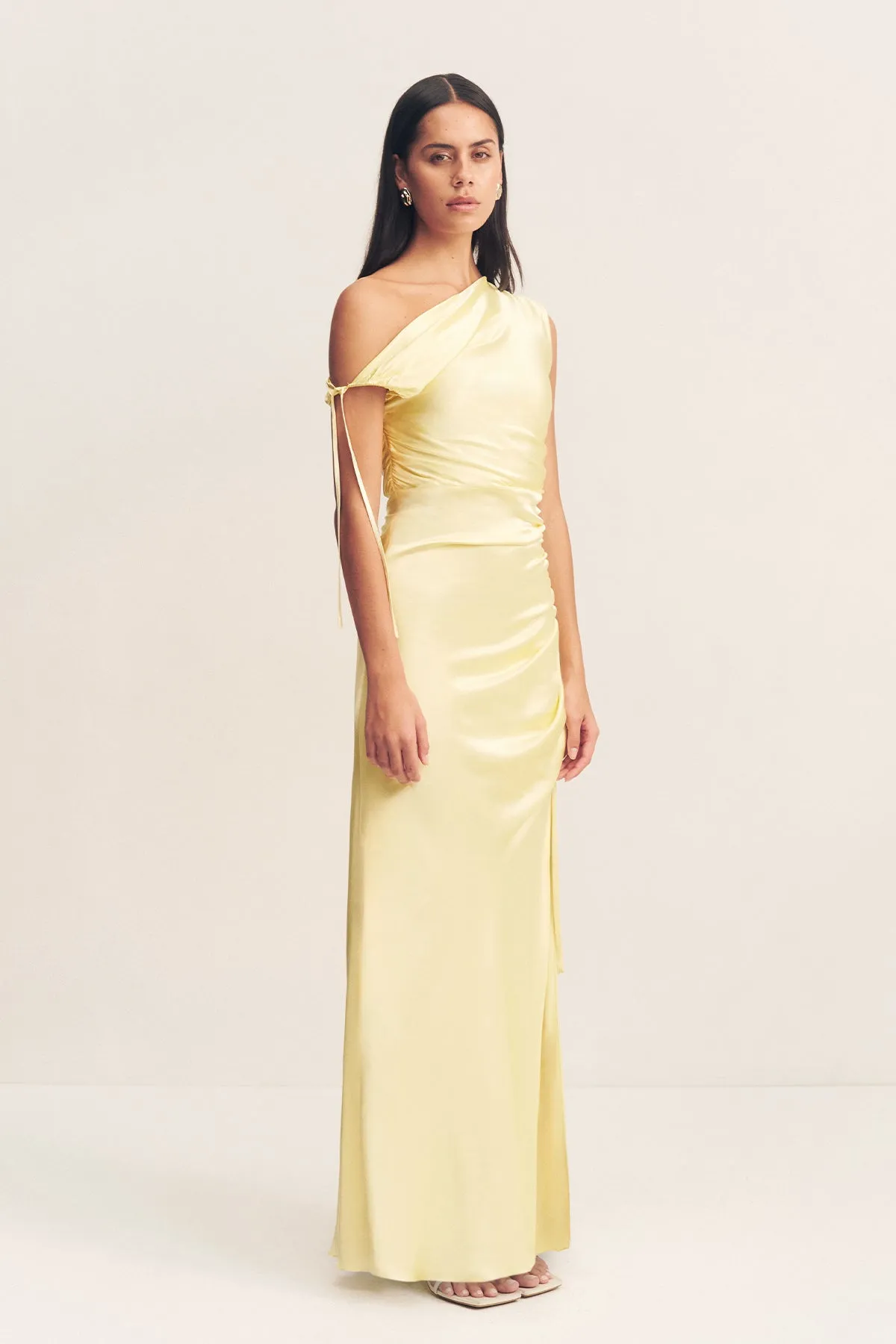 LA LUNE GATHERED MAXI DRESS - LEMON sold by Shona Joy product image thumbnail 3