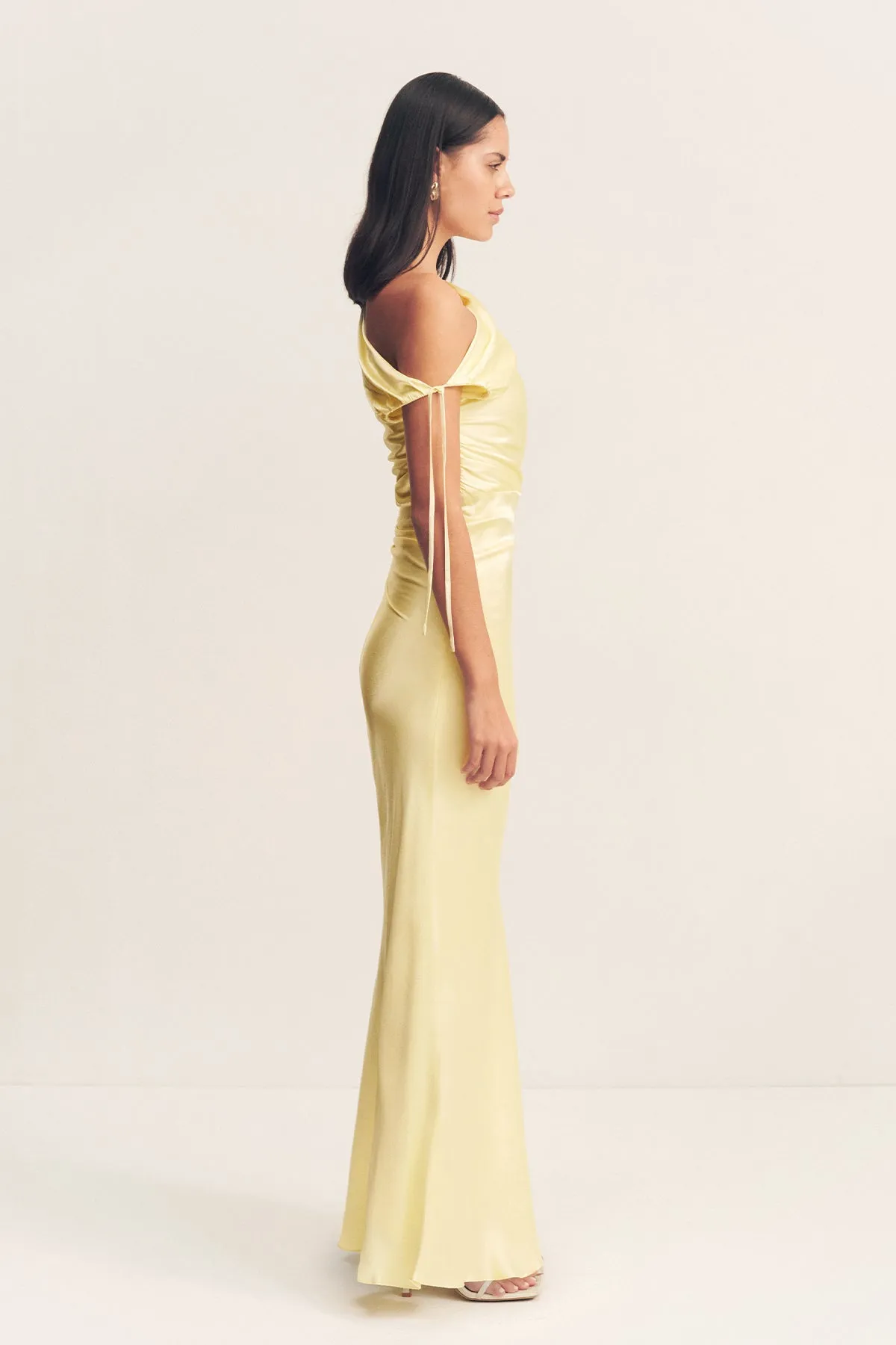 LA LUNE GATHERED MAXI DRESS - LEMON sold by Shona Joy product image thumbnail 4