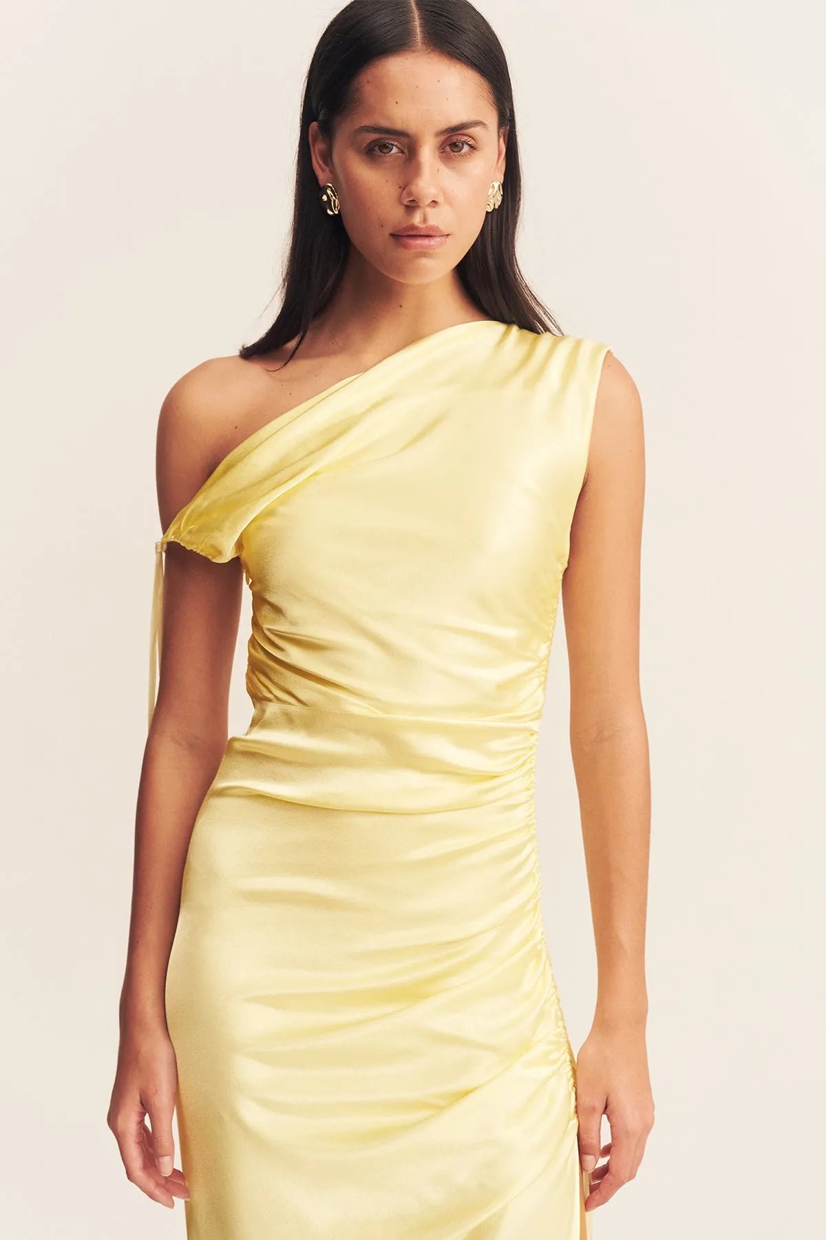 LA LUNE GATHERED MAXI DRESS - LEMON sold by Shona Joy product image thumbnail 2