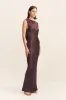 LA LUNE COWL BACK MAXI DRESS - ESPRESSO sold by Shona Joy