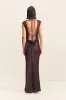 LA LUNE COWL BACK MAXI DRESS - ESPRESSO sold by Shona Joy