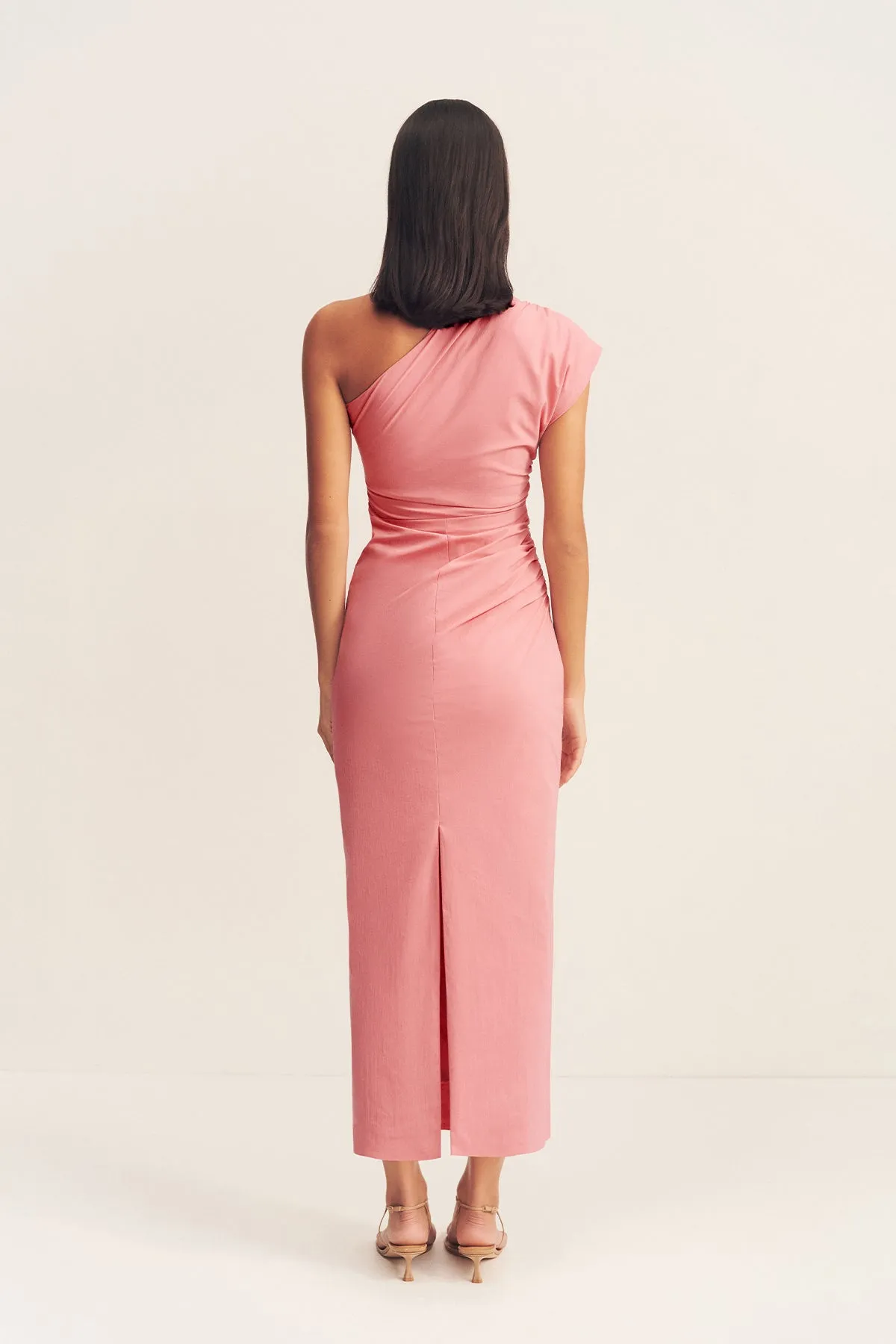 CAMPBELL ASYMMETRICAL MIDI DRESS - BUBBLEGUM sold by Shona Joy product image thumbnail 5