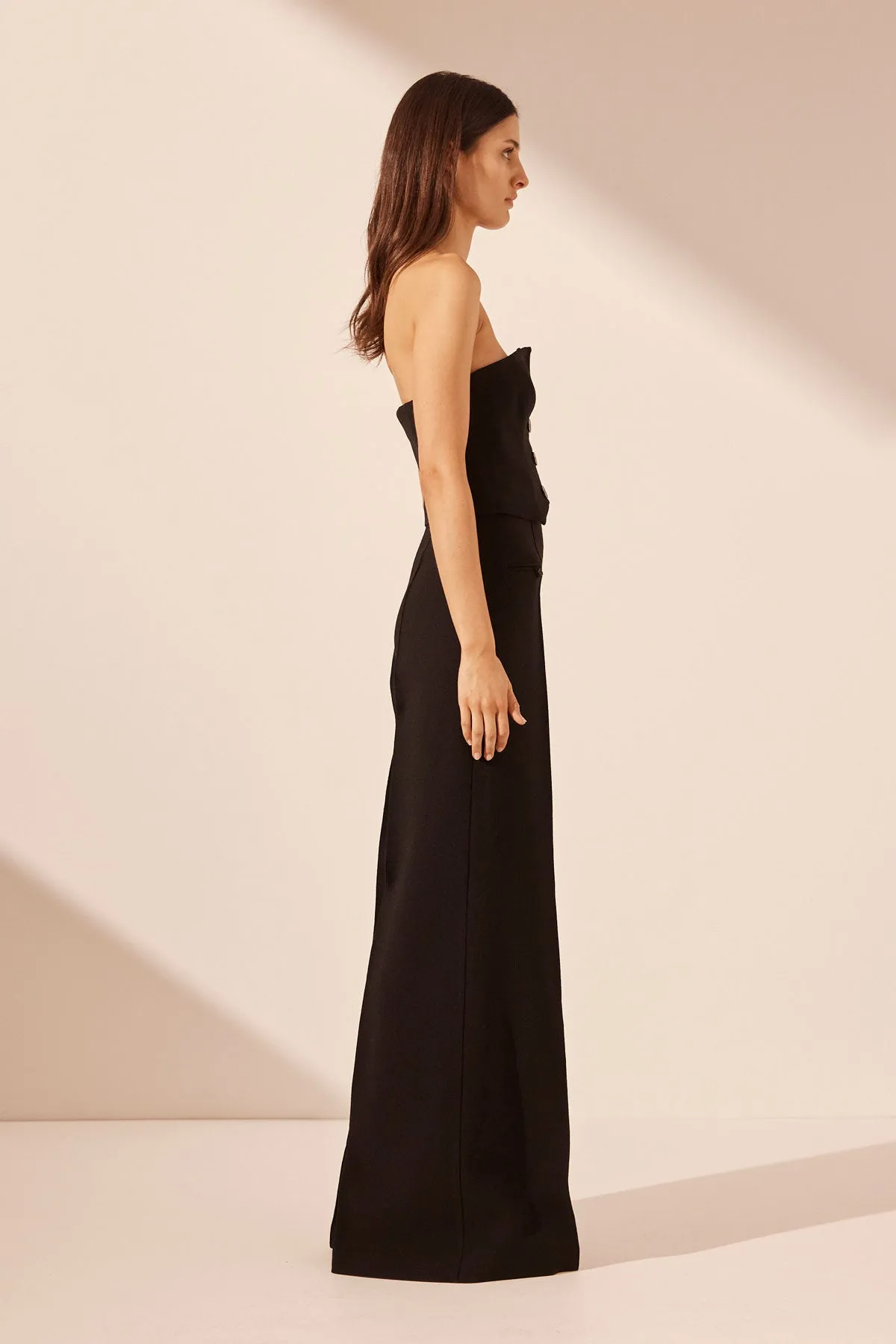 AMURA BUTTON UP BODICE - BLACK sold by Shona Joy product image thumbnail 3