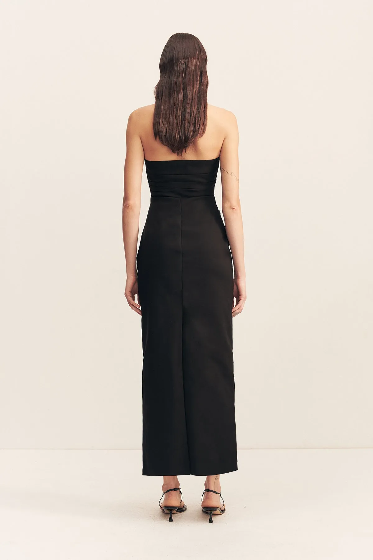 LANI DRAPED HALTER MAXI DRESS - BLACK sold by Shona Joy product image thumbnail 5