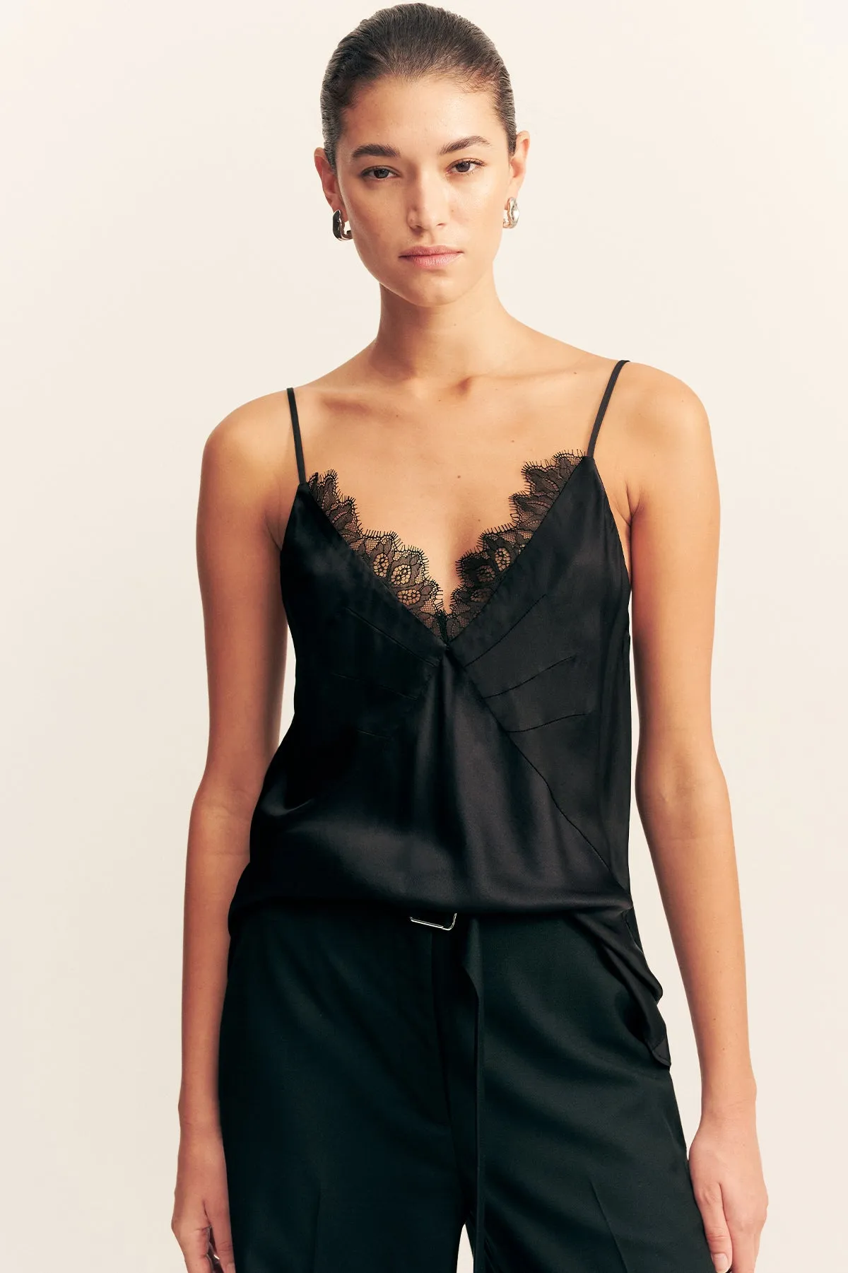 MAISIE LACE CAMI - BLACK sold by Shona Joy product image thumbnail 2