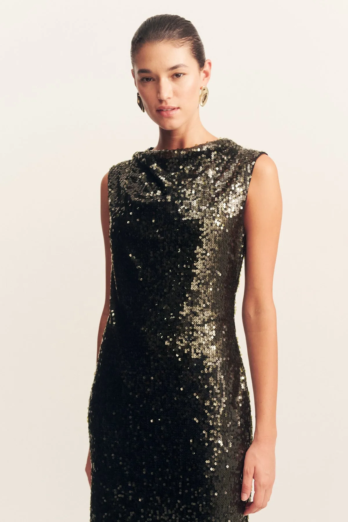 OLYMPIA HIGH NECK SLEEVELESS MAXI DRESS sold by Shona Joy product image thumbnail 2