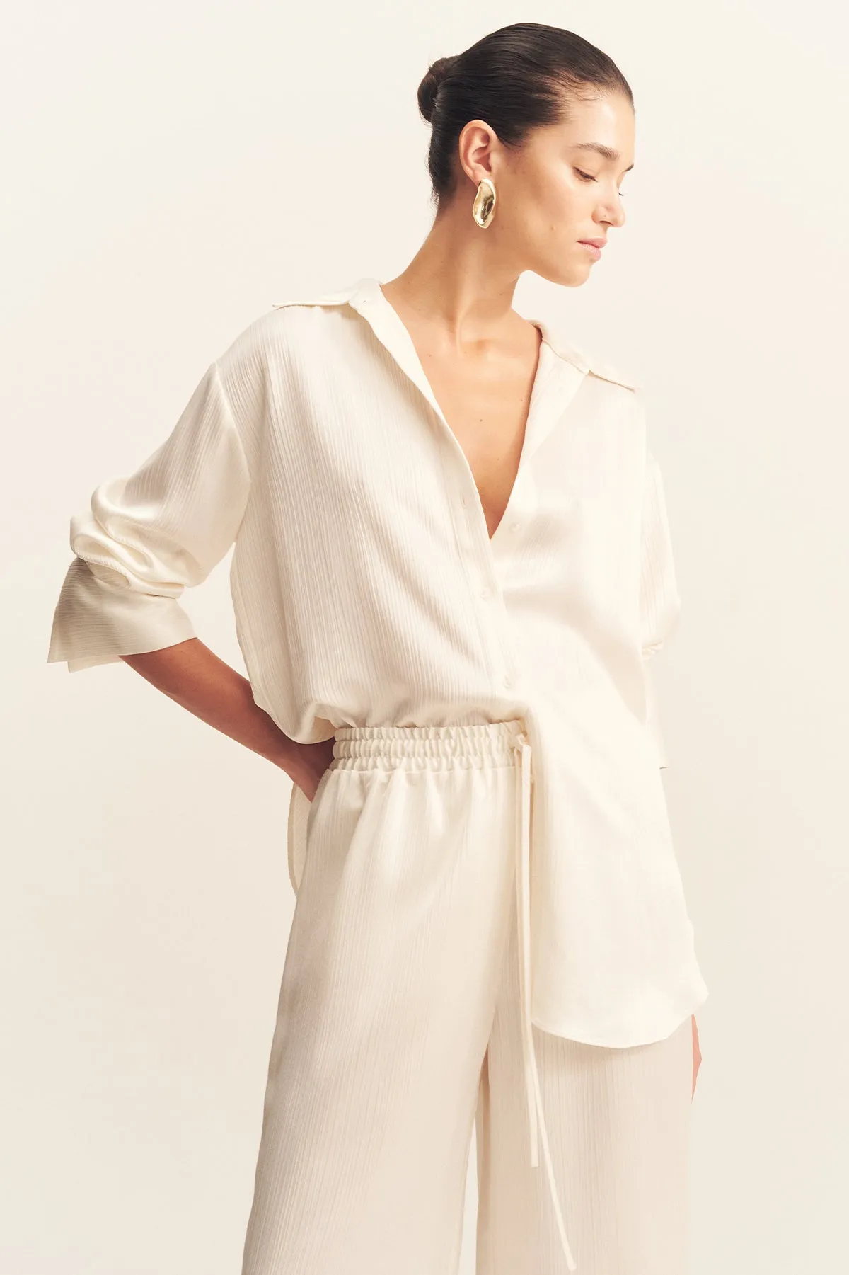 HUXLEY SHIRT - VANILLA sold by Shona Joy product image thumbnail 2