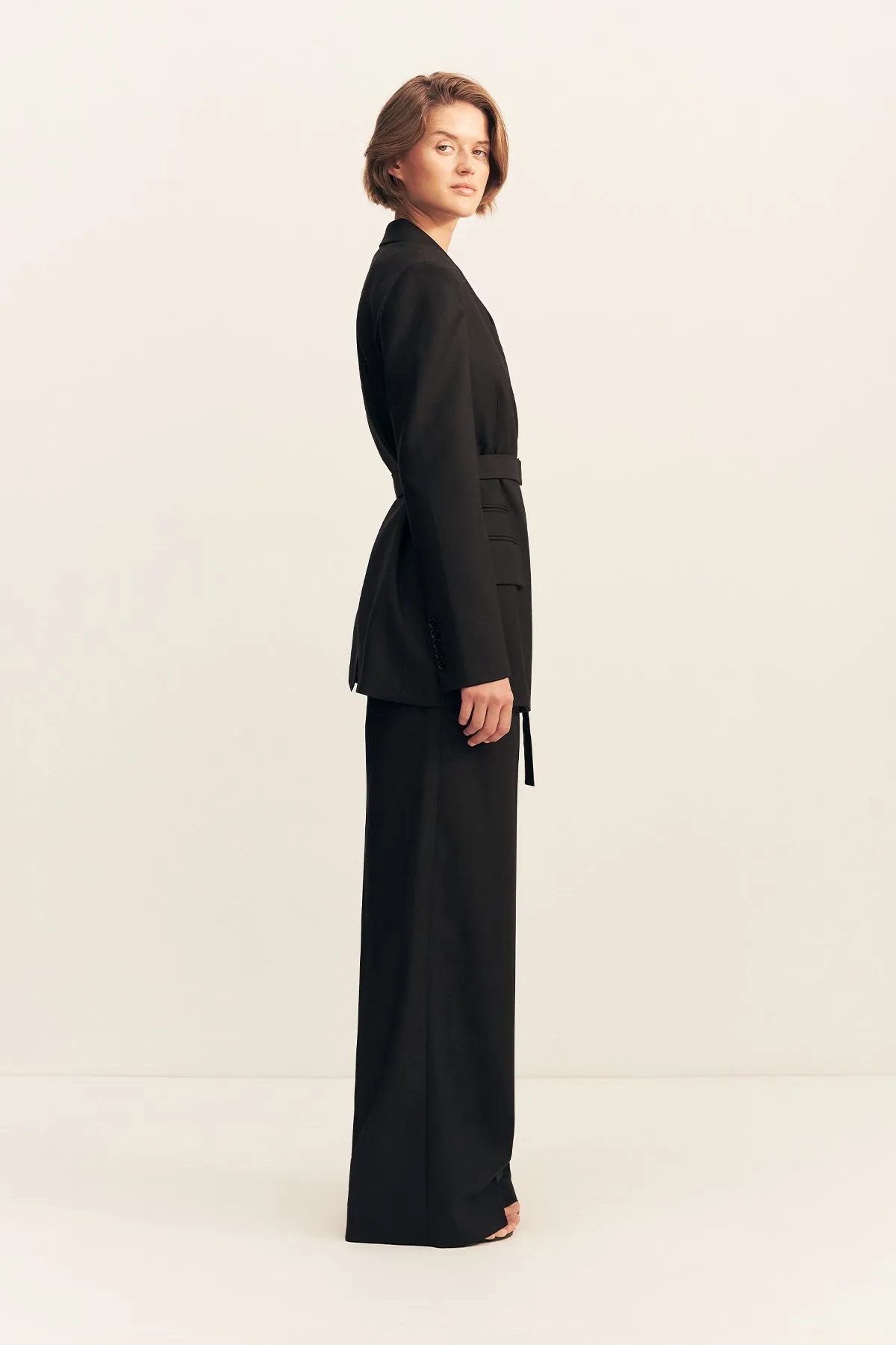 CASTRO BELTED BLAZER - BLACK sold by Shona Joy product image thumbnail 4