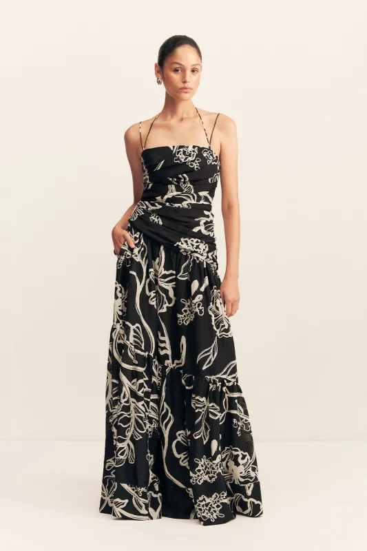 LILA DOUBLE STRAP TIERED MAXI DRESS sold by Shona Joy