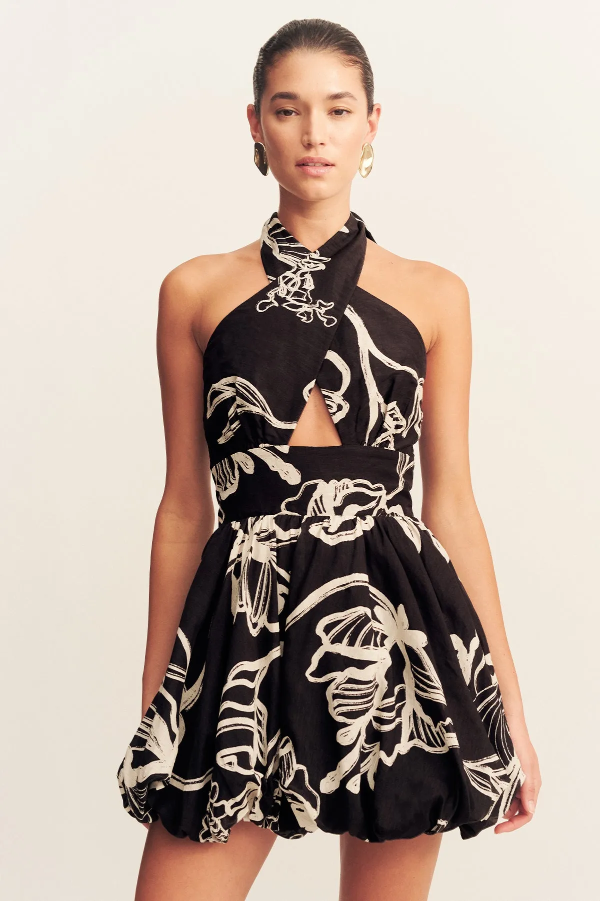 LILA HALTER BUBBLE MINI DRESS sold by Shona Joy product image thumbnail 2