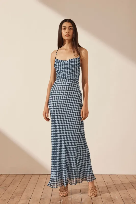 ELINA LACE BACK BIAS MAXI DRESS sold by Shona Joy