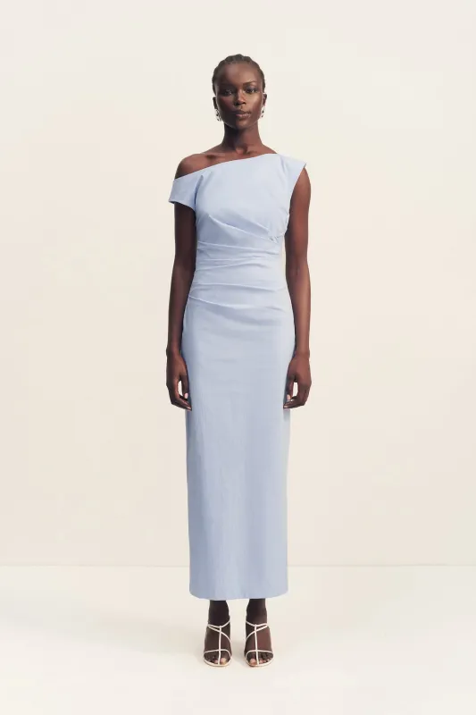 CAMPBELL OFF SHOULDER MAXI DRESS - CORNFLOWER BLUE sold by Shona Joy