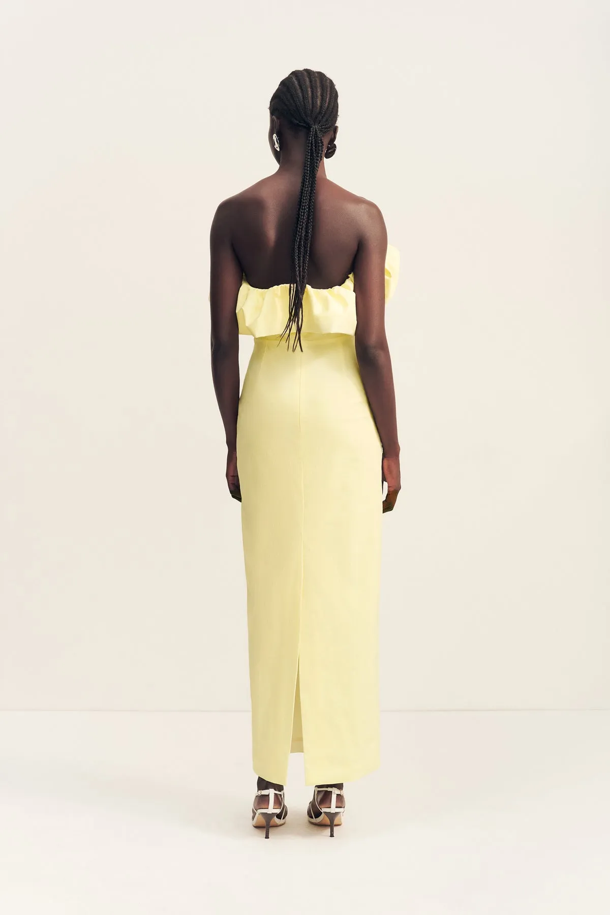CAMPBELL STRAPLESS BUBBLE MAXI DRESS - LEMONADE sold by Shona Joy product image thumbnail 5