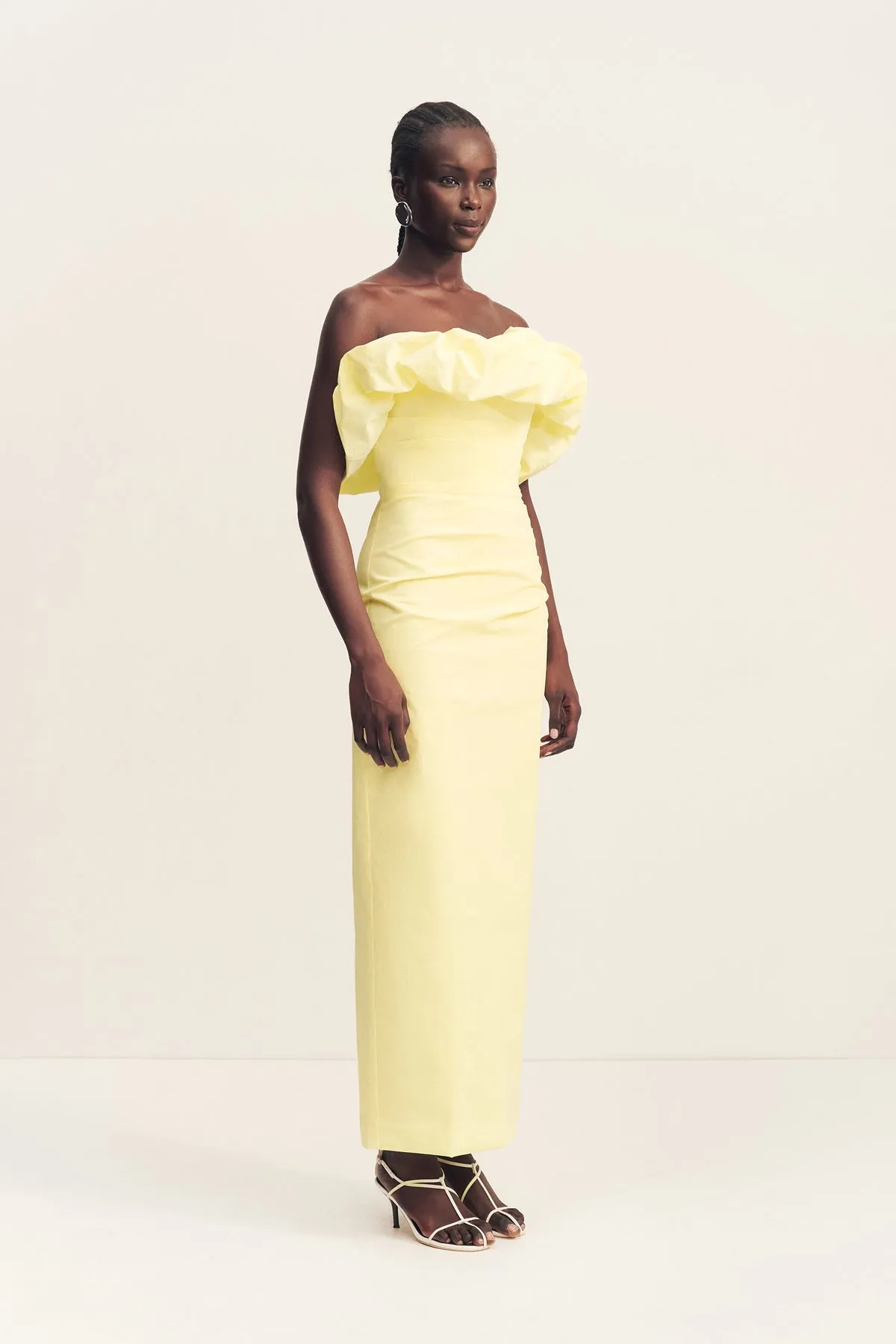 CAMPBELL STRAPLESS BUBBLE MAXI DRESS - LEMONADE sold by Shona Joy product image thumbnail 3