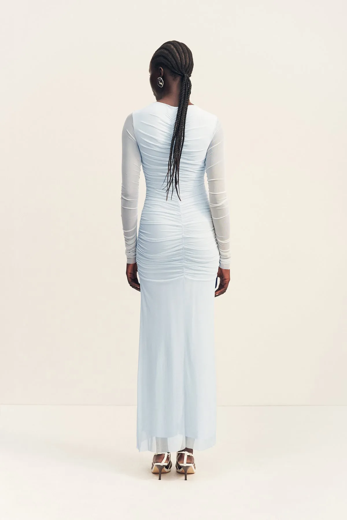 MIRA GATHERED MAXI DRESS - SKY sold by Shona Joy product image thumbnail 5