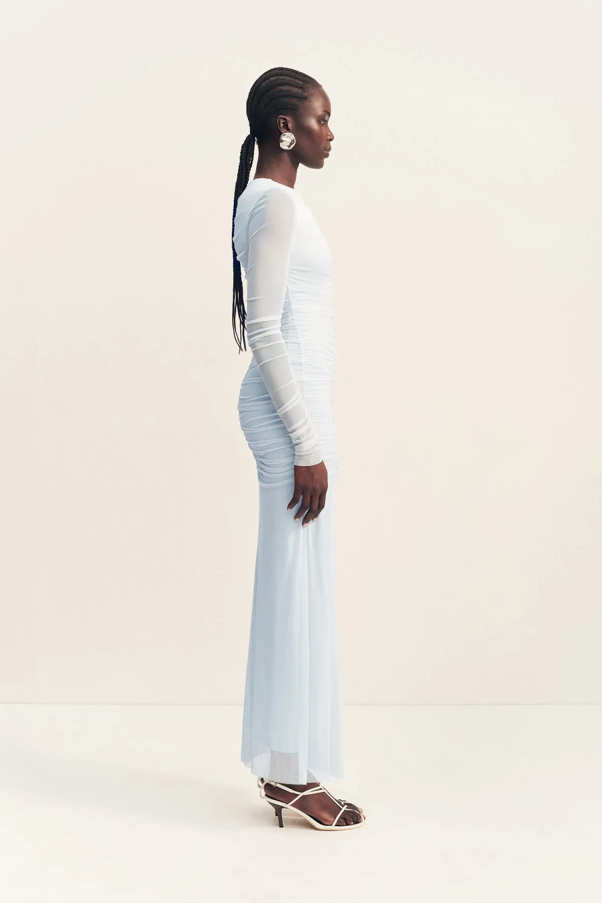 MIRA GATHERED MAXI DRESS - SKY sold by Shona Joy product image thumbnail 4