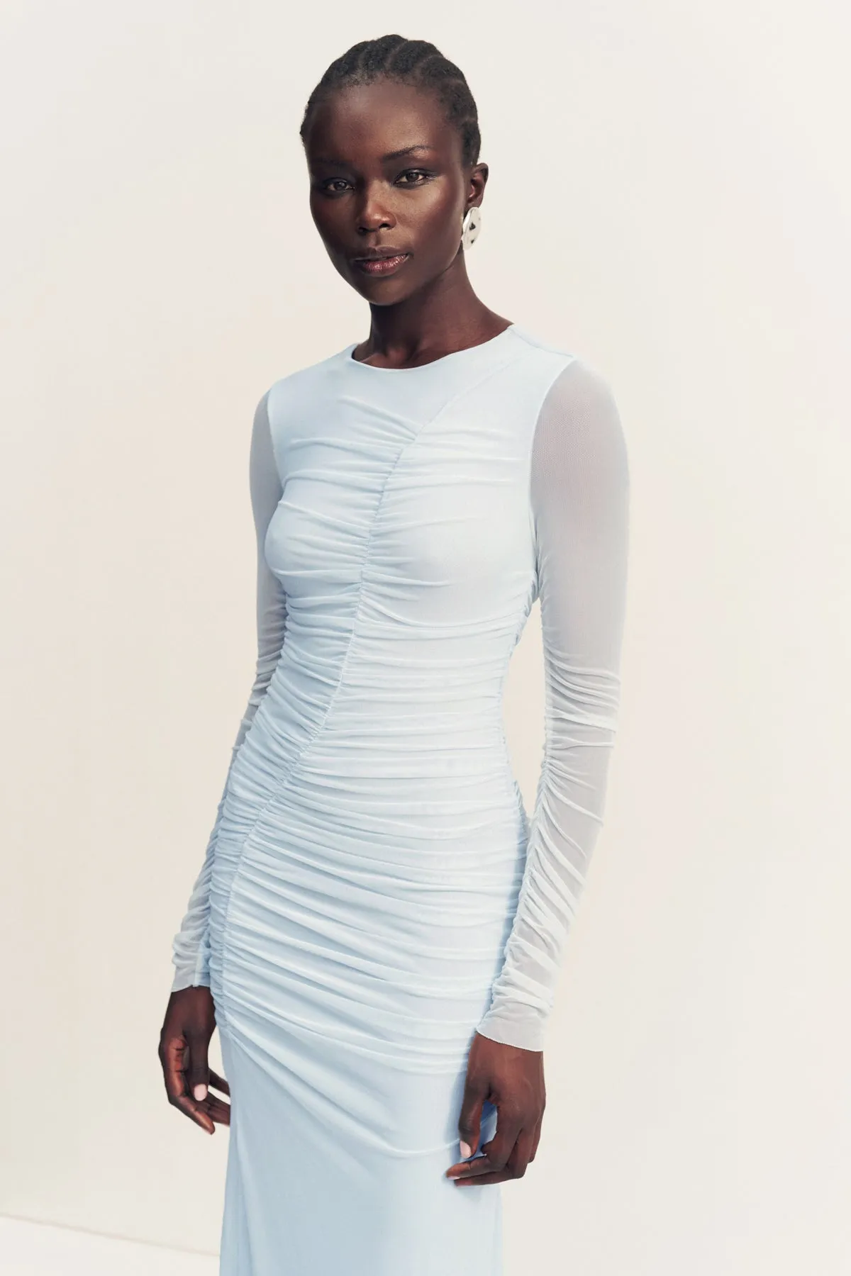 MIRA GATHERED MAXI DRESS - SKY sold by Shona Joy product image thumbnail 2