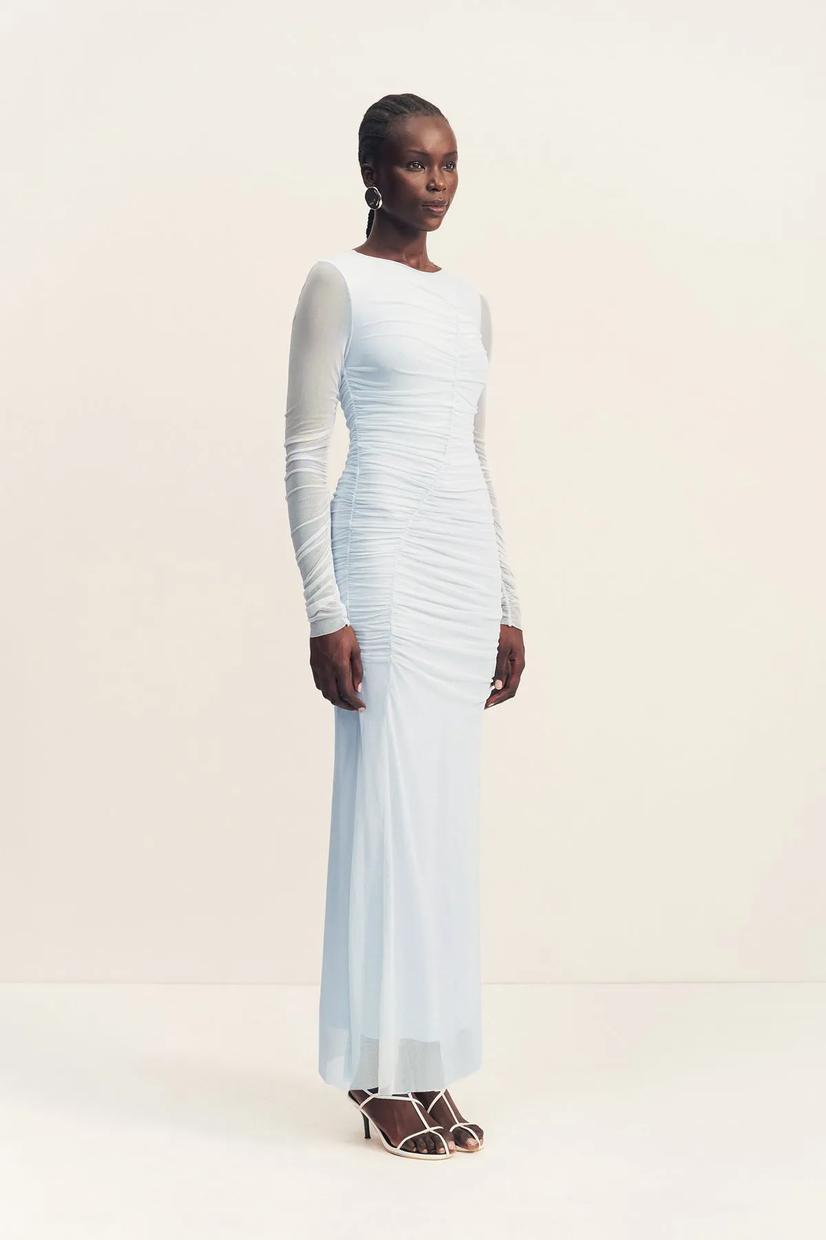 MIRA GATHERED MAXI DRESS - SKY sold by Shona Joy product image thumbnail 3