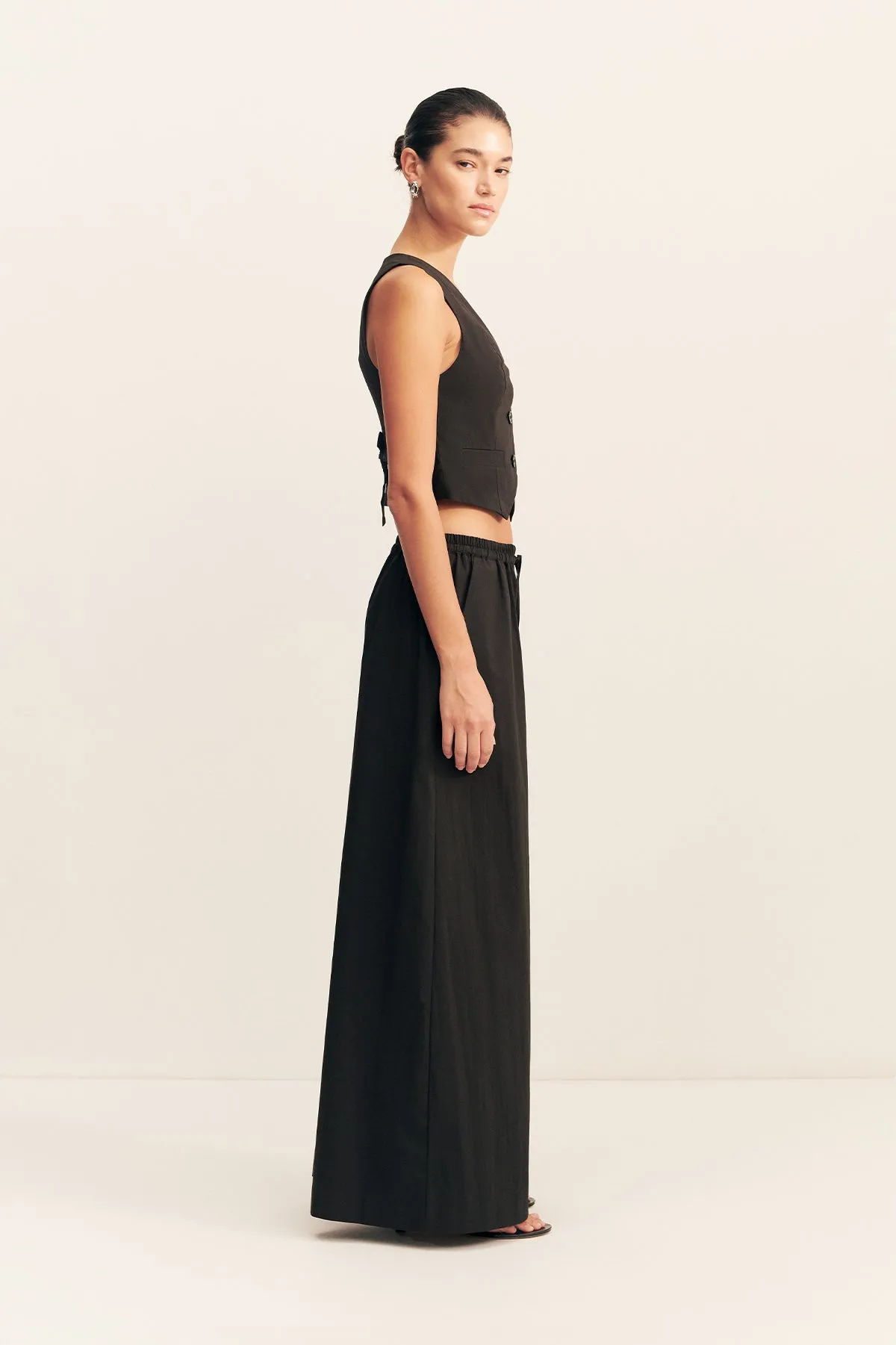 CAMPBELL WIDE LEG PANT - BLACK sold by Shona Joy product image thumbnail 3