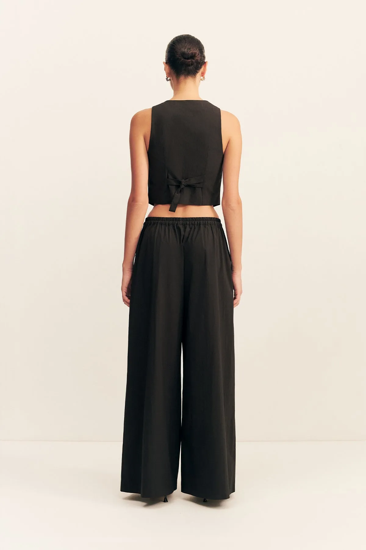 CAMPBELL WIDE LEG PANT - BLACK sold by Shona Joy product image thumbnail 4