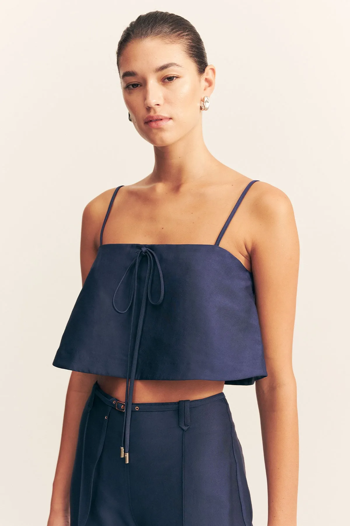 OTIS CROPPED CAMI - MIDNIGHT sold by Shona Joy product image thumbnail 2