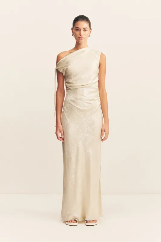 CALDER GATHERED MAXI DRESS - BUBBLY sold by Shona Joy