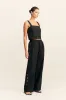 BIRDIE SCALLOP CAMI - BLACK sold by Shona Joy