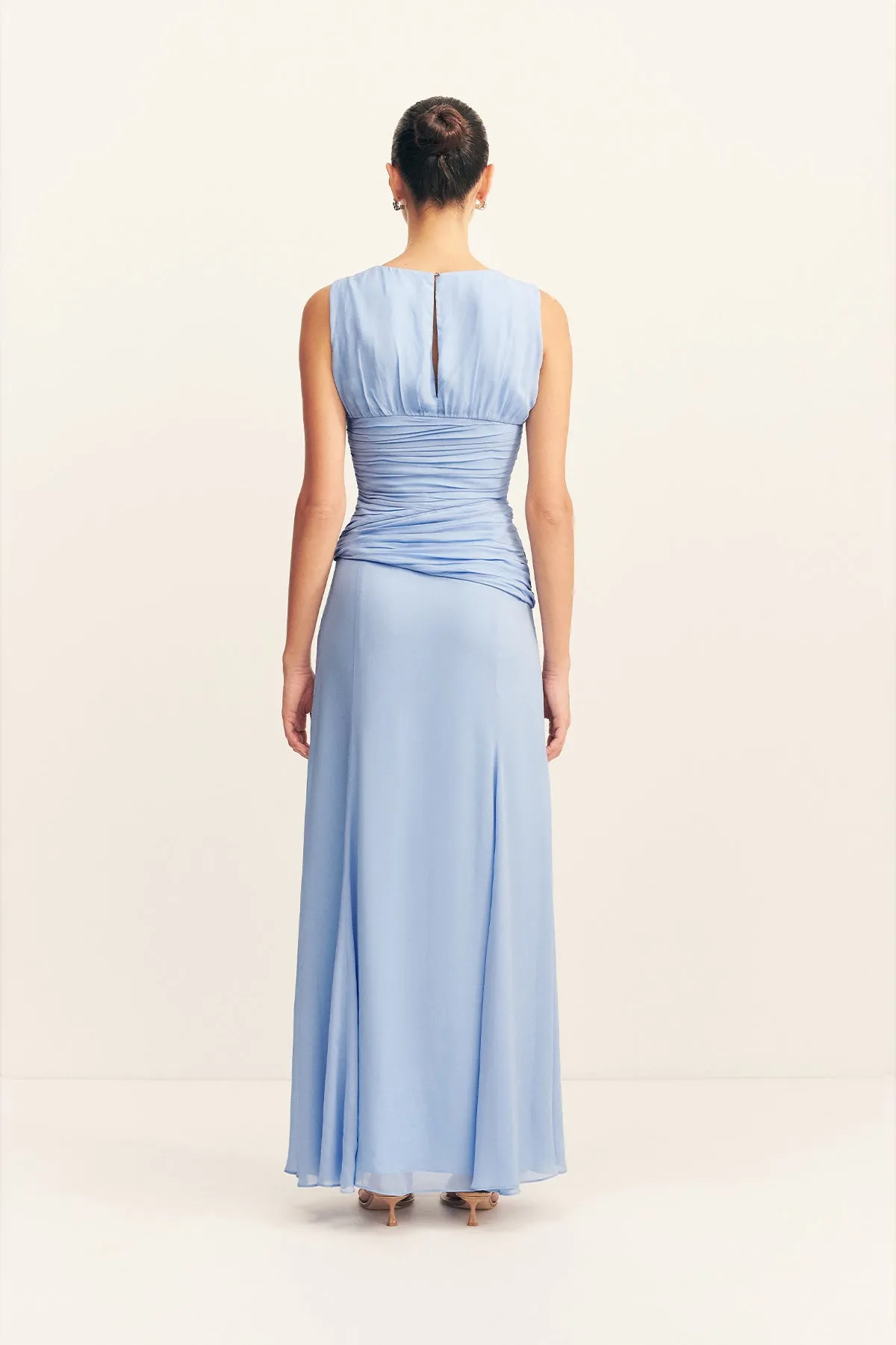 AYLAH SIDE SPLIT MAXI DRESS - VISTA BLUE sold by Shona Joy product image thumbnail 5