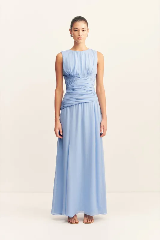 AYLAH SIDE SPLIT MAXI DRESS - VISTA BLUE sold by Shona Joy