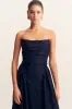 CELESTE STRAPLESS PANELLED MAXI DRESS - MIDNIGHT sold by Shona Joy