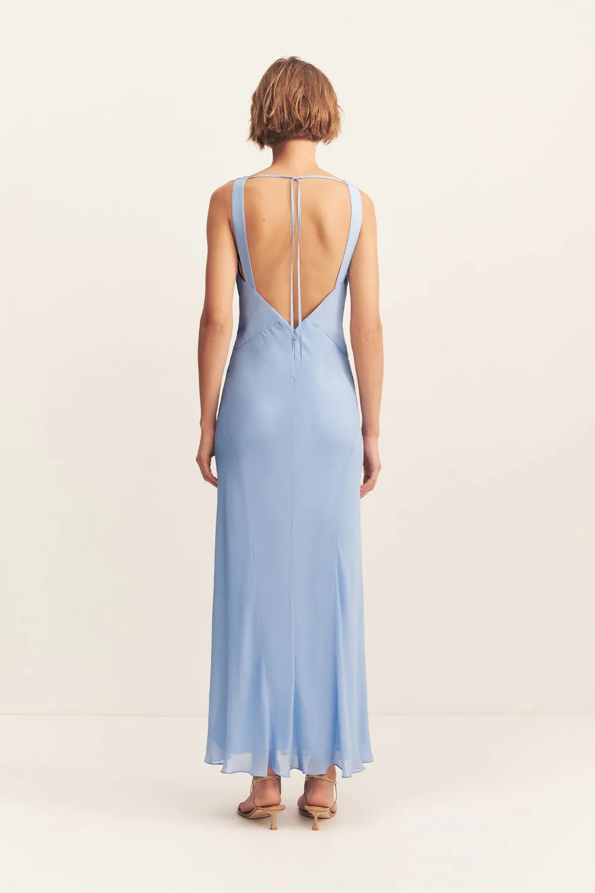 AYLAH PLUNGED MAXI DRESS - VISTA BLUE sold by Shona Joy product image thumbnail 5